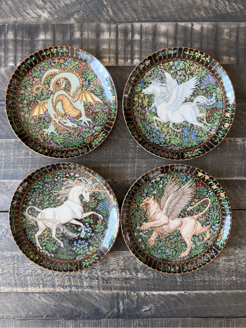 Complete Set - Vintage Hutschenreuther World of Legends Plates